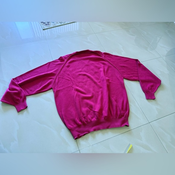 Mark Scot Collection La gorce  pink Round-Neck Sweater~ Large long sleeve - Picture 4 of 16